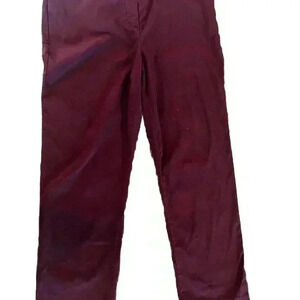 Prescott New York Pants Plus 20 Burgundy Straight Leg Pull On Elastic Band